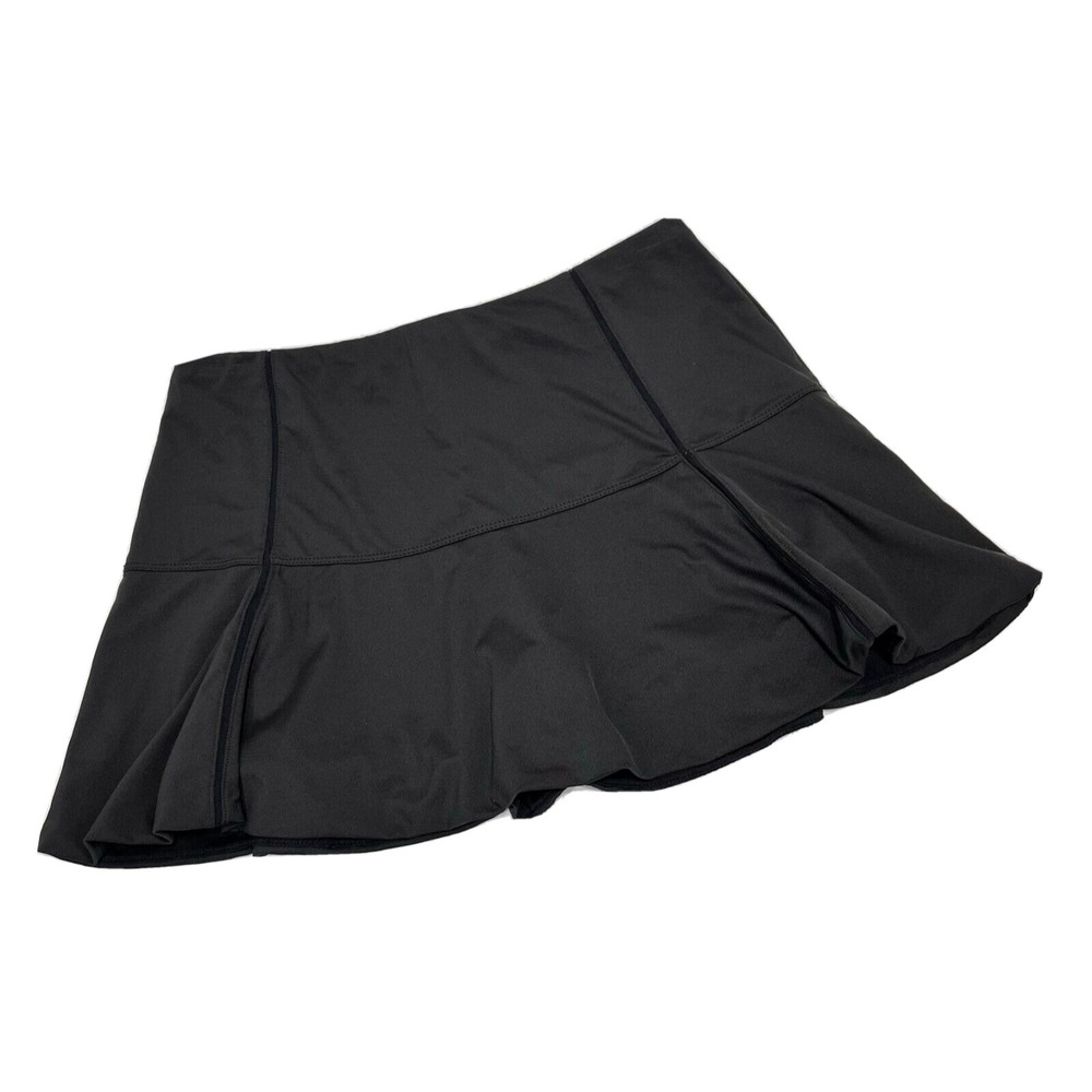 Lucky In Love Skort Skirt Womens Medium 8-10 Black A-Line Tennis Athletic Sports